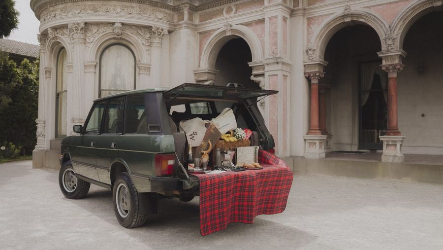 Brother Wolf campaign set design and prop styling, car-boot picnic, Melbourne set designer
